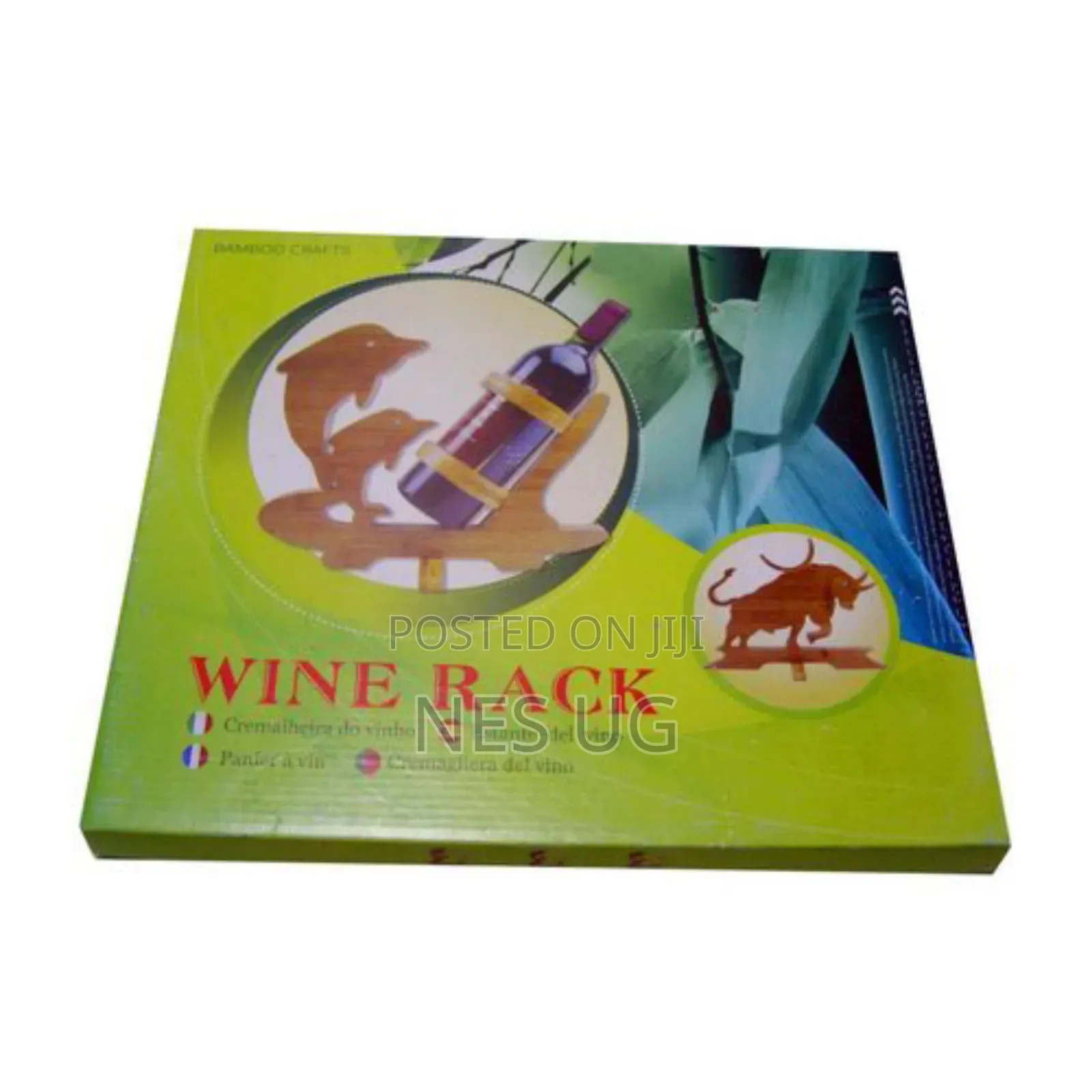 Bamboo Wooden Wine/Whiskey Bottle Storage Rack
