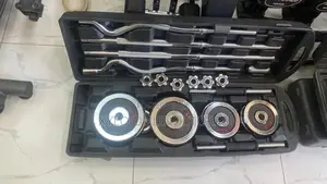 Adjustable Chrome Dumbbell Home Gym 55kg With Carry Case