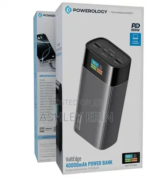 Powerology Voltedge 40000mah Power Bank 100w Pd