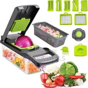 Vegetable Chopper Slicer 11 -in-1  Set 7 Blades Onion Fruit Cutter