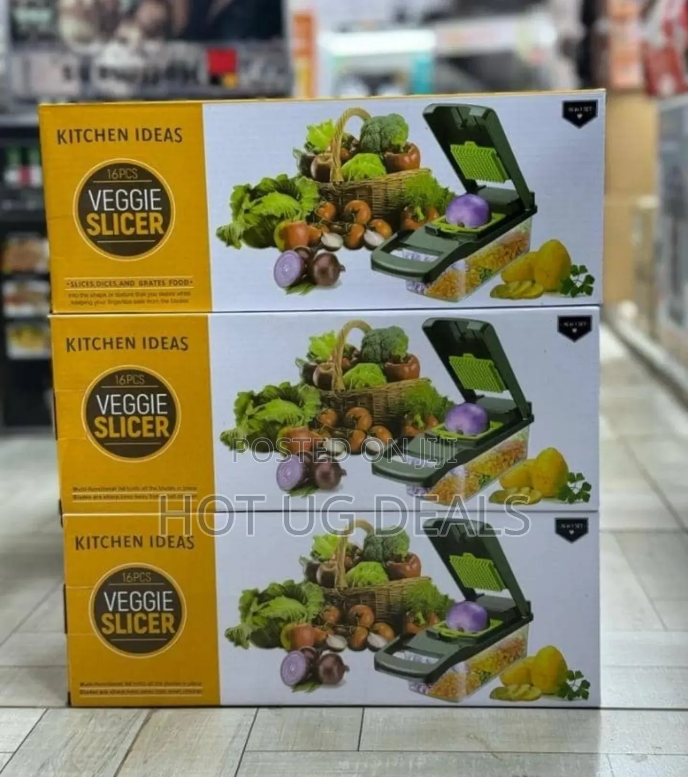 Kitchen Ideas 16-piece Veggie Slicer, Dicer, Chopper, And Grater Set.