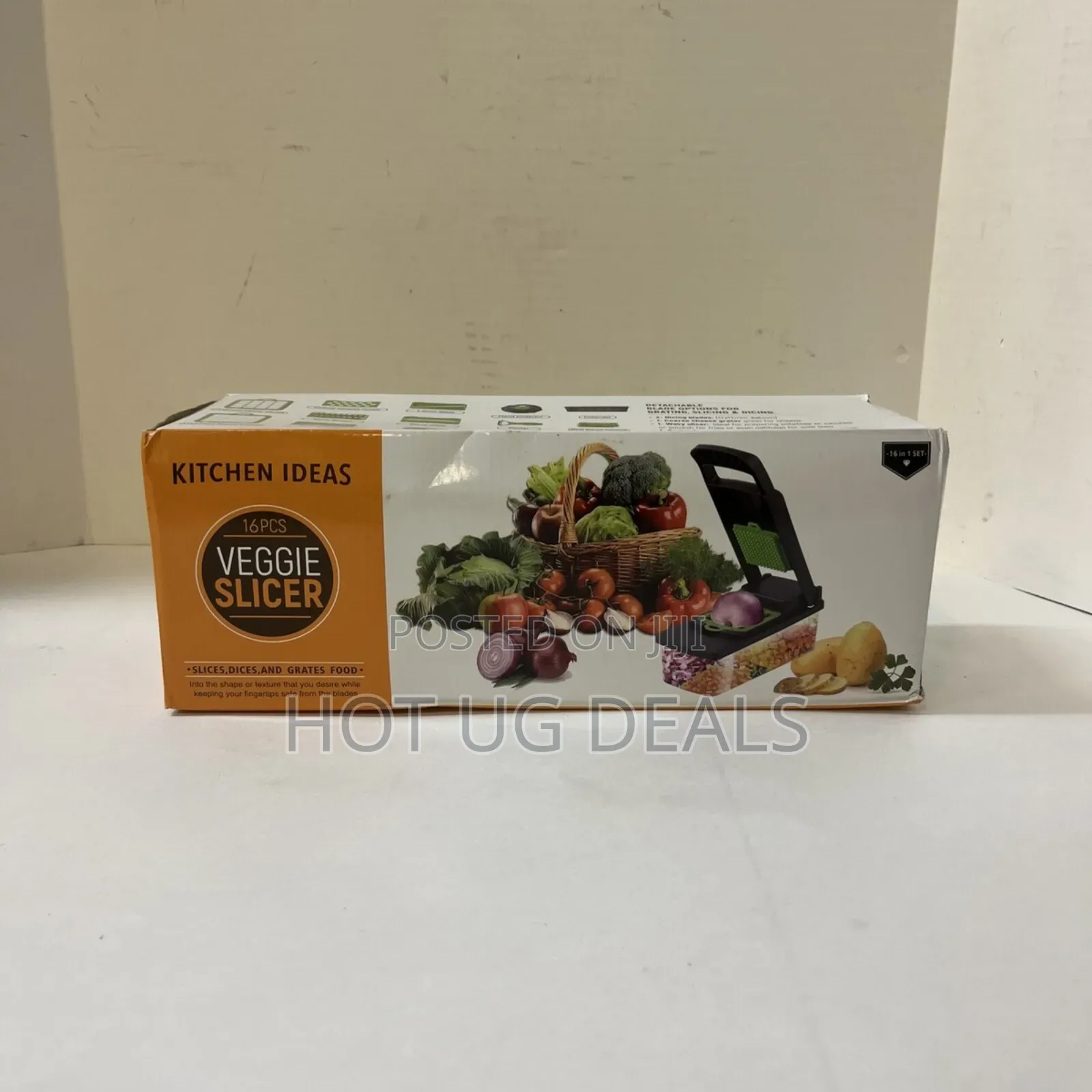 Kitchen Ideas 16-piece Veggie Slicer, Dicer, Chopper, And Grater Set.