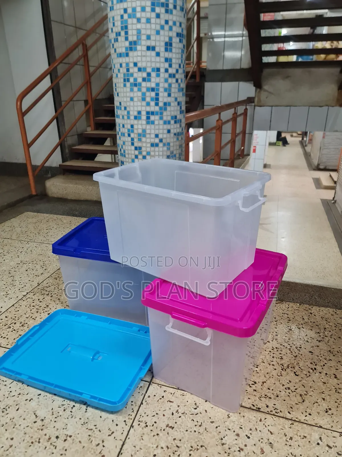Assorted Plastic Storage Boxes Plastic Storage Boxes