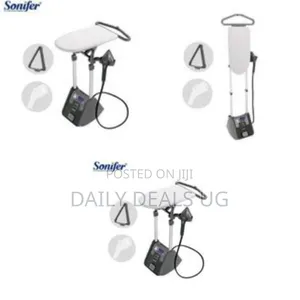 Sonifer Elegant Garment Steamer With Integrated Ironing Board