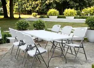 Dining Plastic Foldable Table And Chairs
