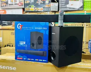Golden Tech Sound Bar With Wireless Connection.