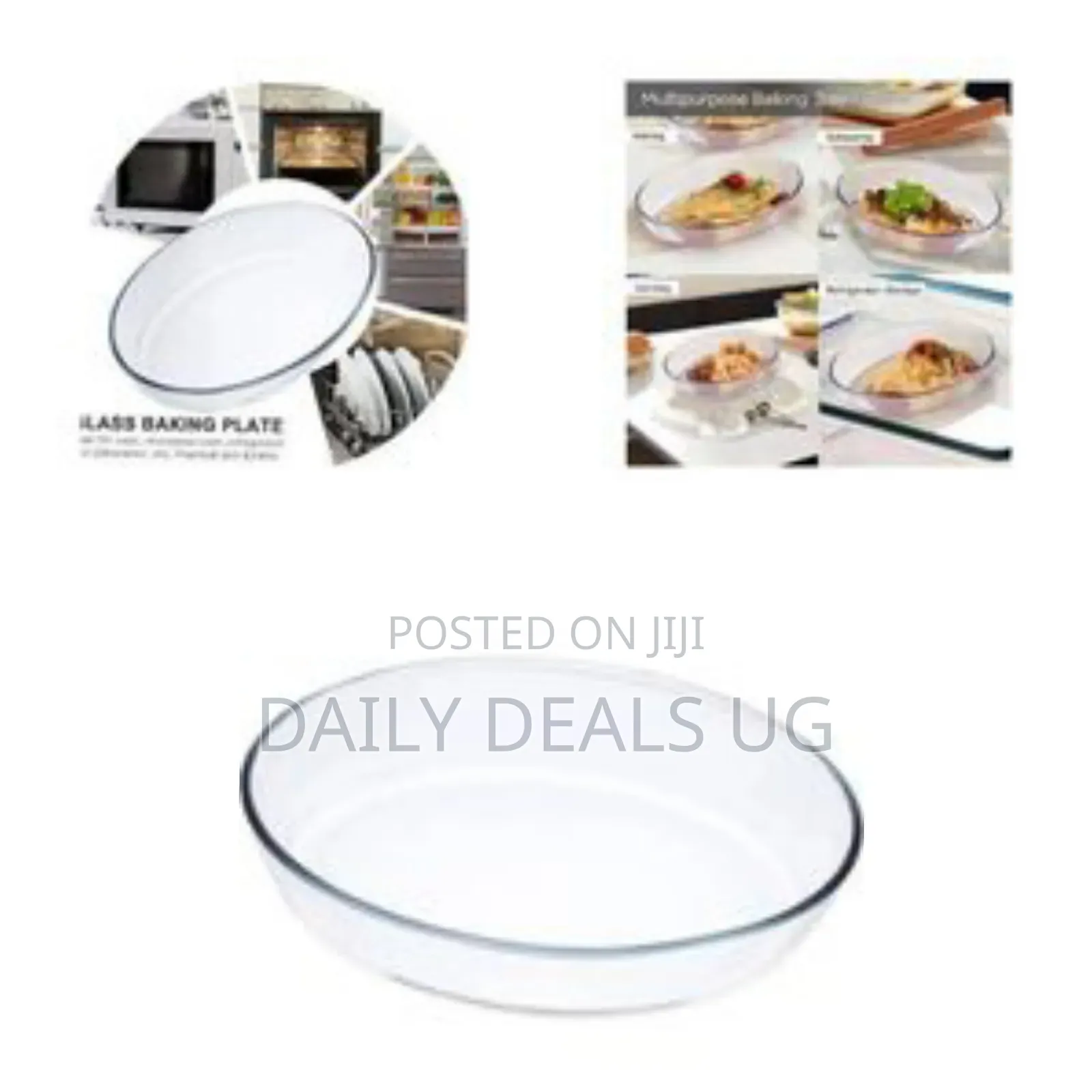 Multipurpose Oval Glass Baking Dish, 1.4l - Clear