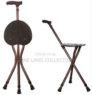 Portable Folding Walking Cane With a Seat
