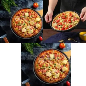 Non-Stick Round Pizza Pan / Baking Tray - Multicolor