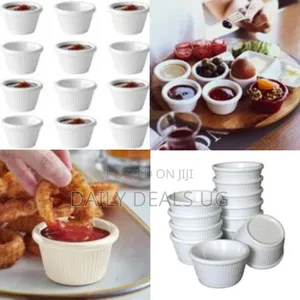 Versatile Ceramic Ramekins / Dipping Bowls (Set of 12) - Multicolor
