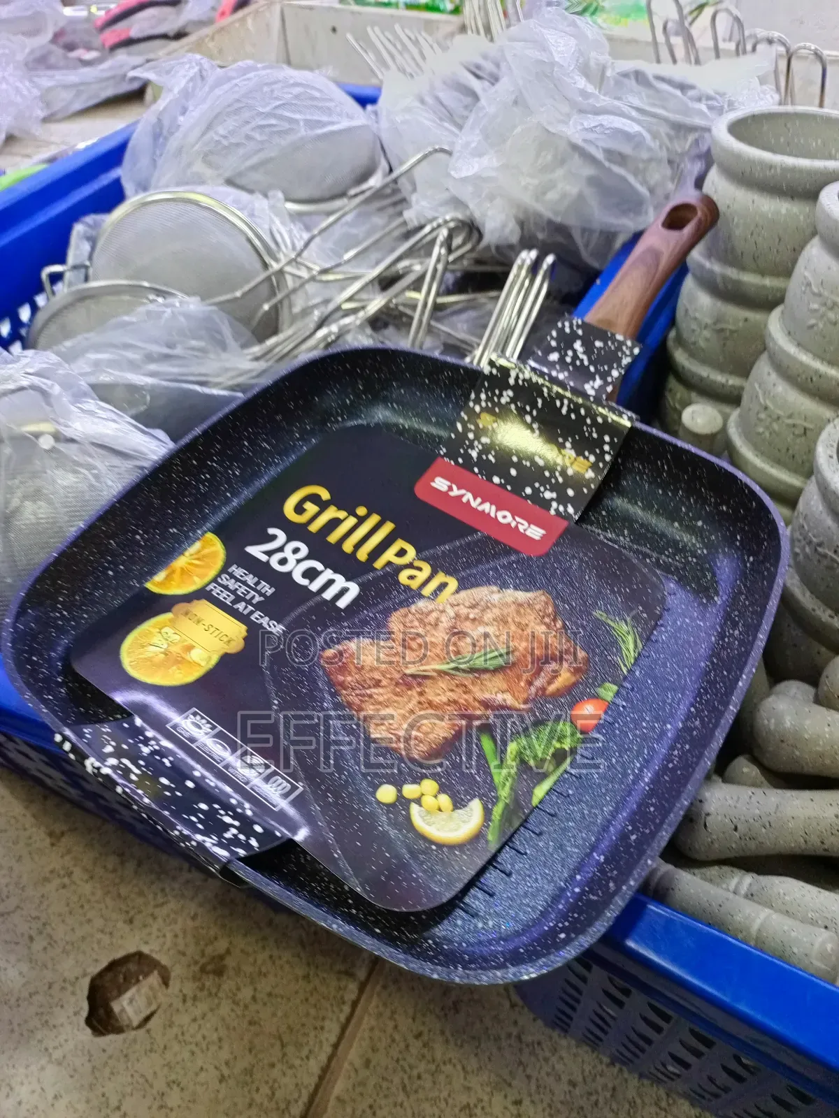 Synmore 28cm Non-Stick Grill Pan.