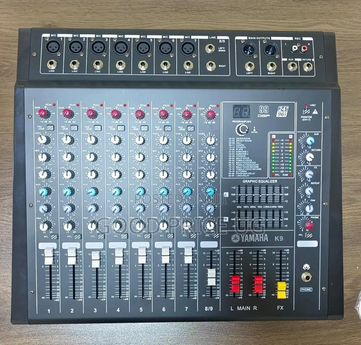 Yamaha 8-Channel Powered Mixer Amplifier.