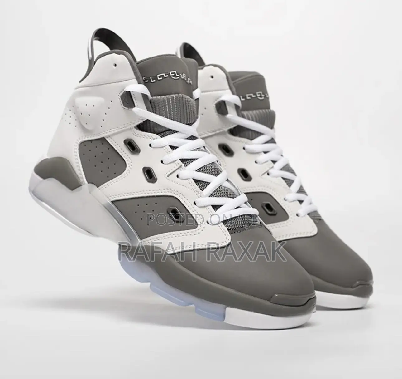 Original Grey/White Air Jordan 6-17-23 Sneakers