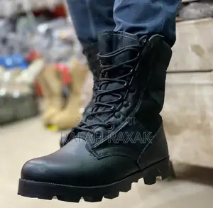 Men’S Siwar Black Military Tactical Desert Boots