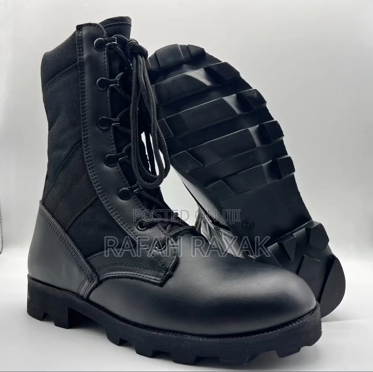 Men’S Siwar Black Military Tactical Desert Boots
