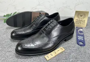 Original Men’S Franco Banetti Black Oxford Formal Office Shoes