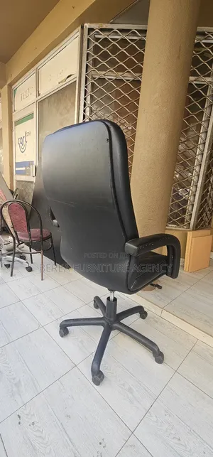 Pure Hard Leather Adjustable and Recliner Executive Chair