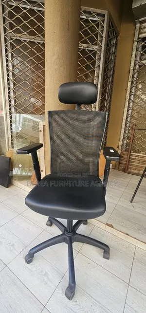 Mesh Office Chair (Adjustable Headrest, Armrests, Back Support)