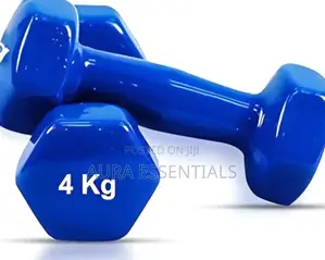 4 Kg Pair Vinyl-Coated Dumbbells