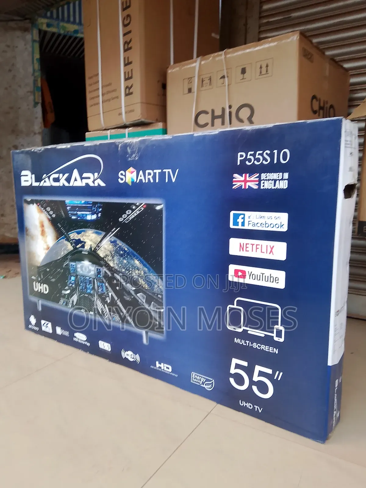 New Black Ark Android 14 Ultra Hd Smart Tv