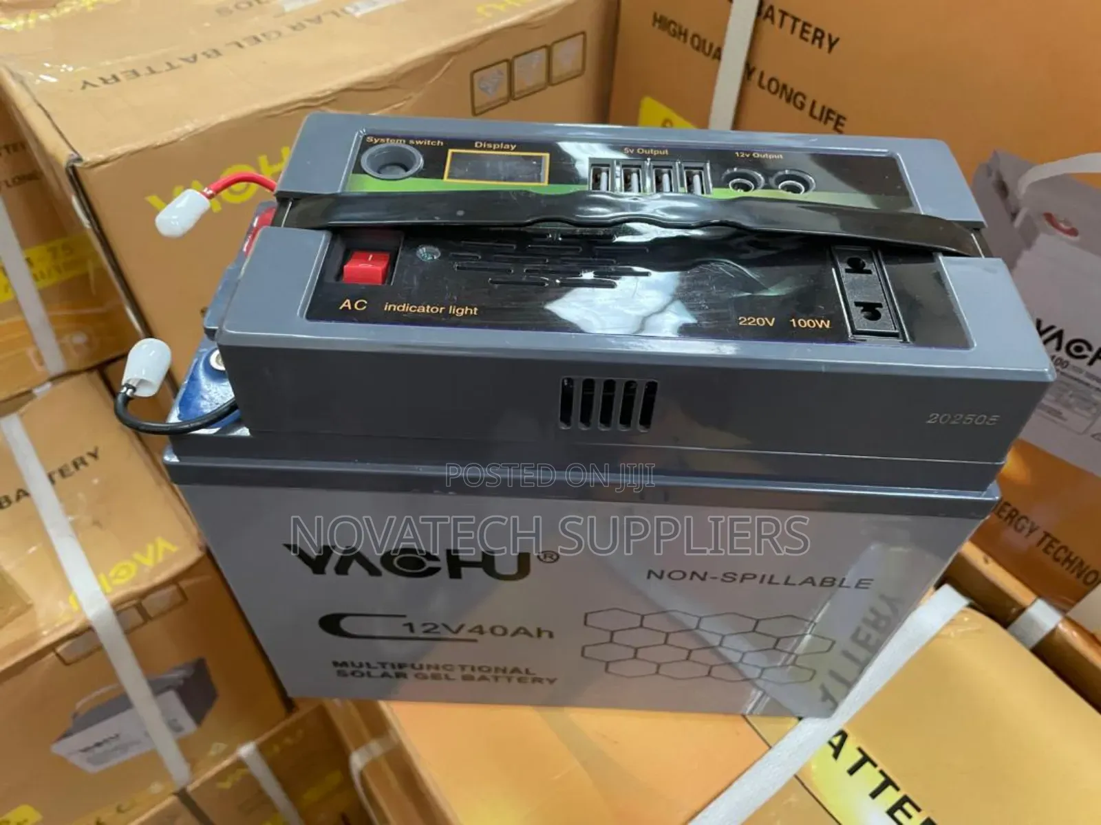 Yachu 40ah 12v Multifunctional Solar Gel Battery