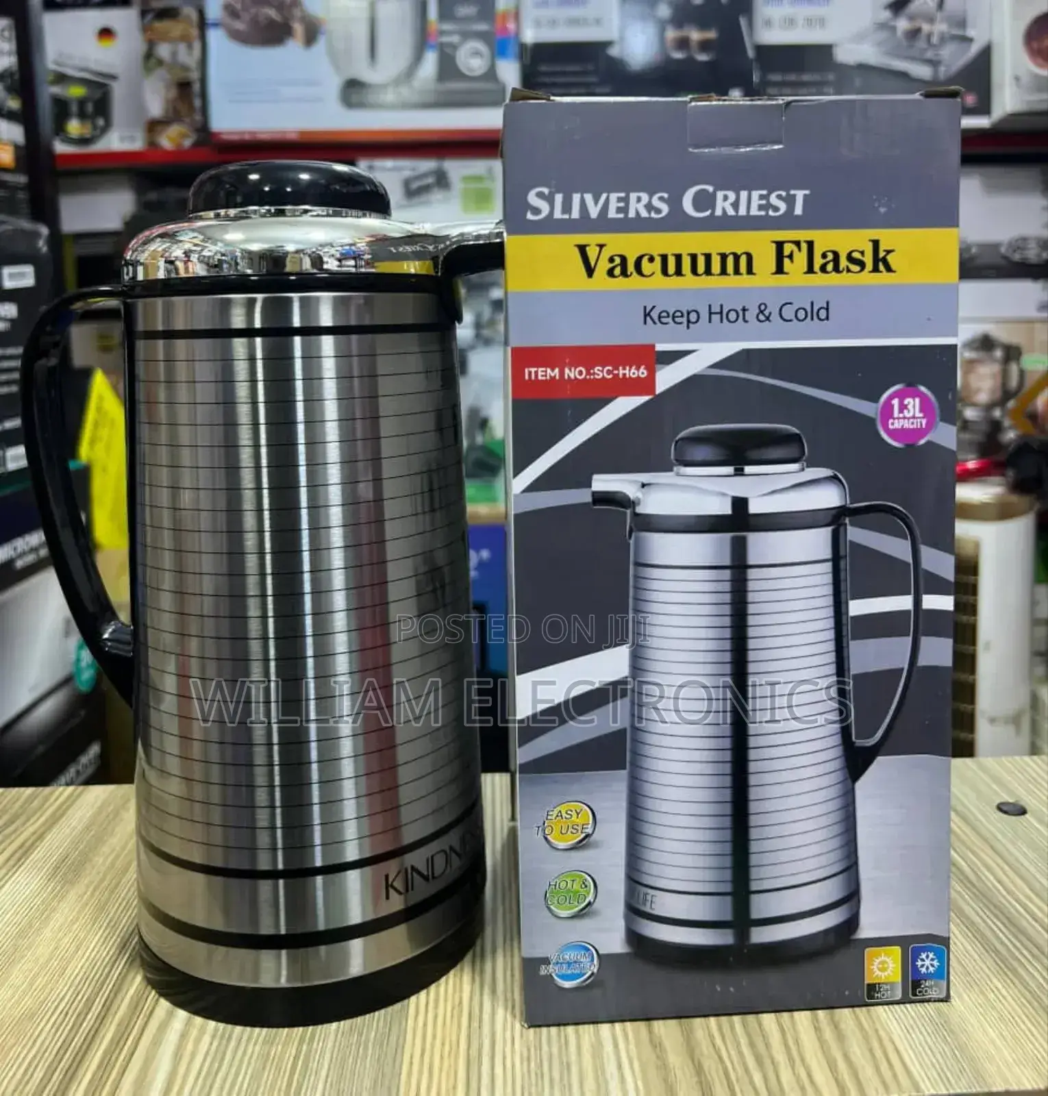 Silver Crest Vacuum Flask