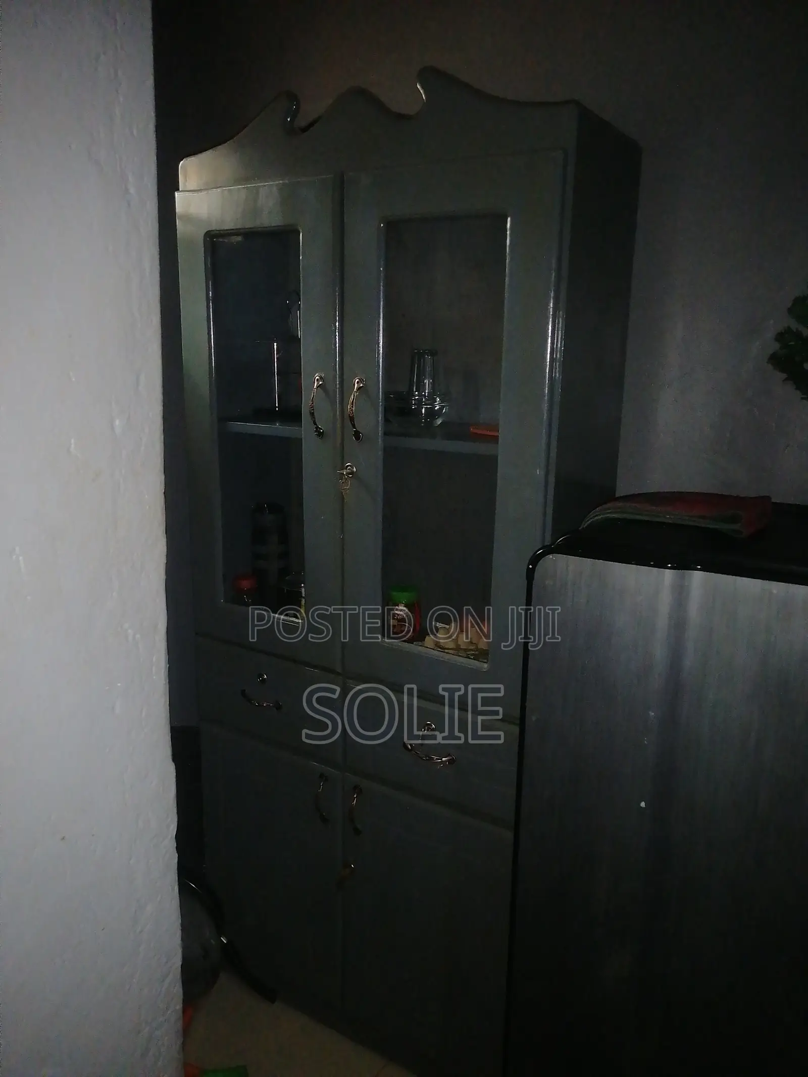 Gray Cupboard on Quick Sale