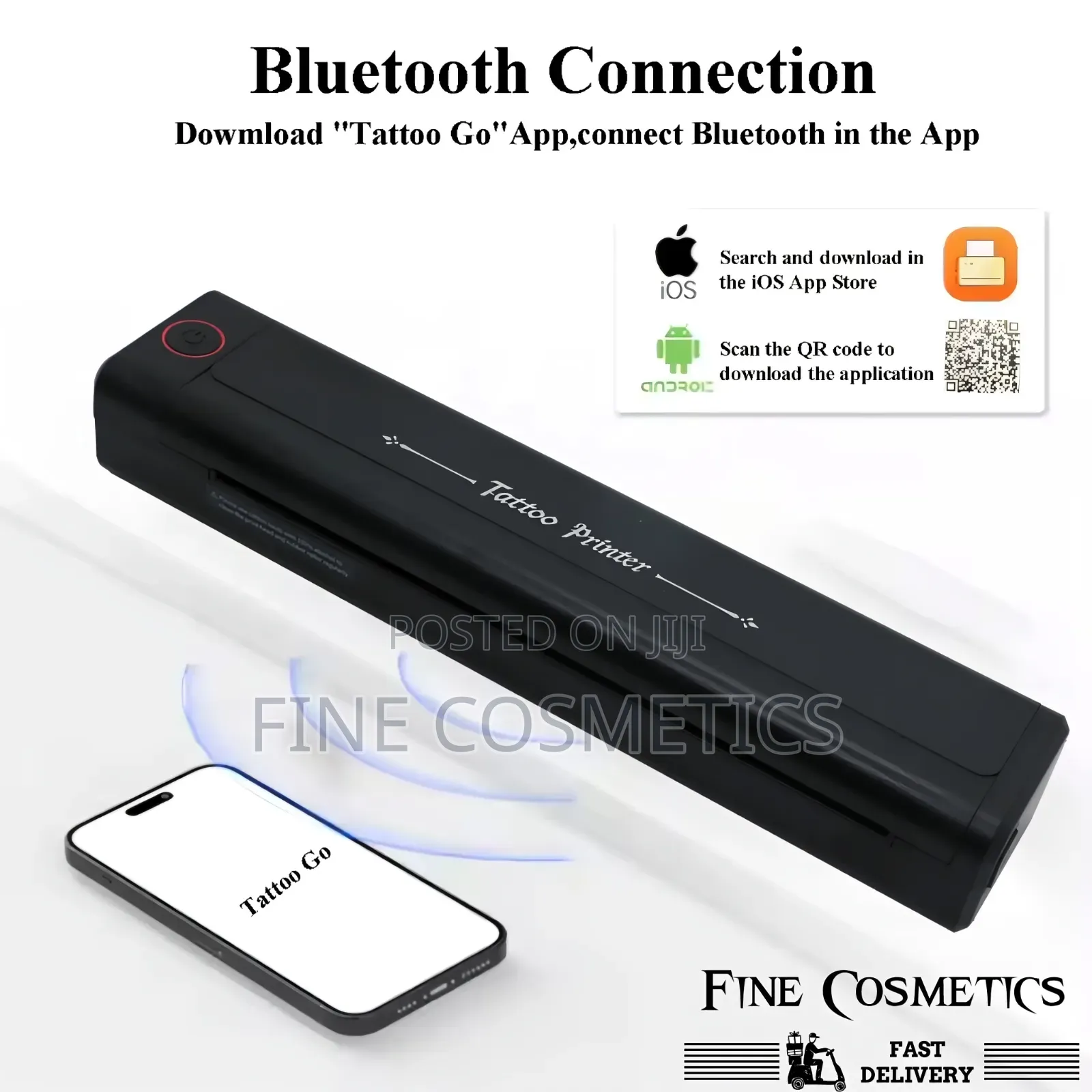 Portable Bluetooth Tattoo Stencil Printer Rechargeable Thermal Copier