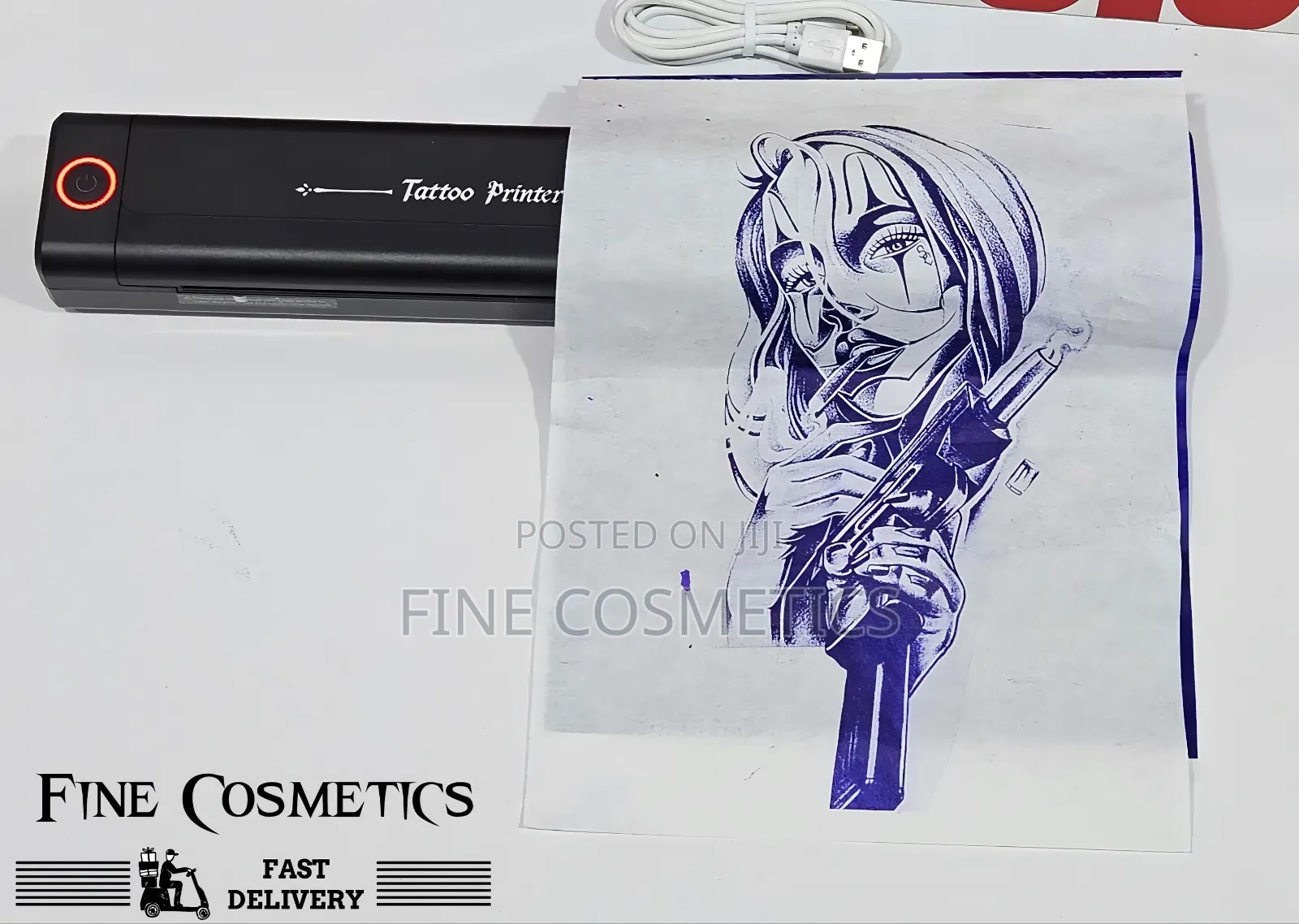 Portable Bluetooth Tattoo Stencil Printer Rechargeable Thermal Copier
