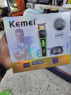 Kemei Km-1863 Professional Electric Hair Clipper – 9000rpm Cordless