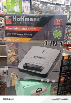 3in1 Sandwich Maker. Hoffman Sandwich Maker