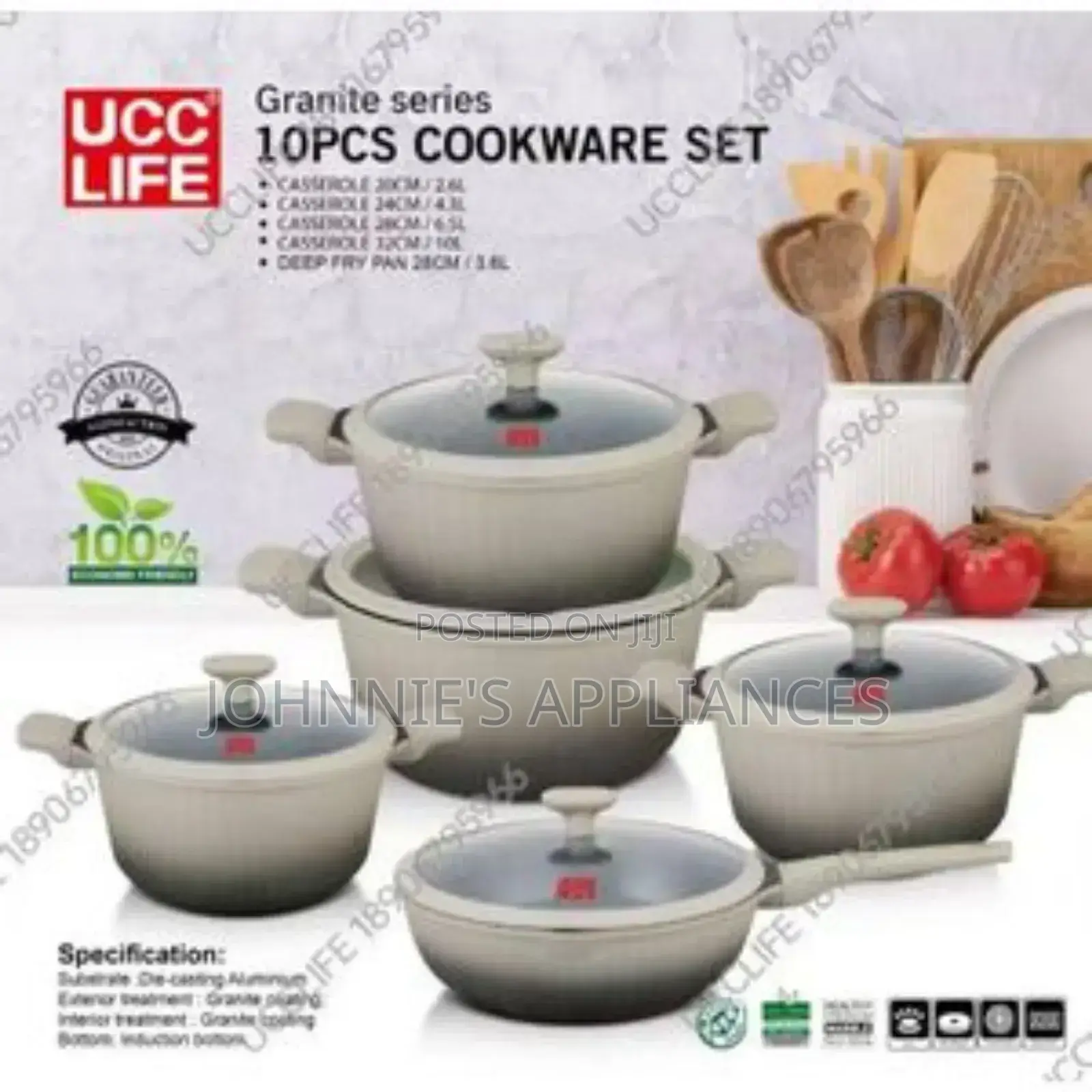 Ucc Life Cookware Set 10pics
