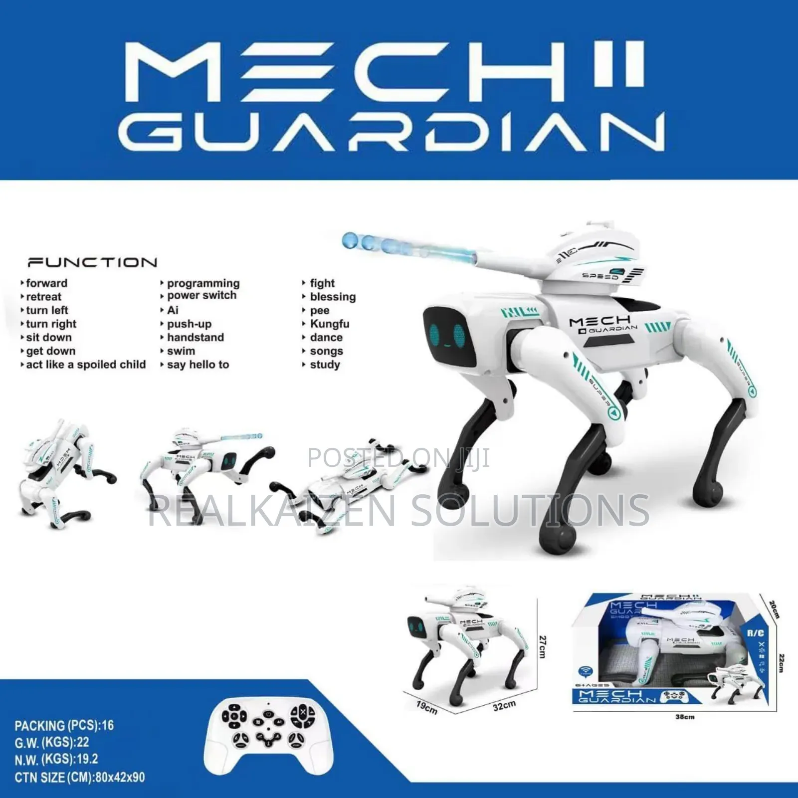 Mech Guardian 2-in-1 Smart Ai Programmable Rc Robot Toy