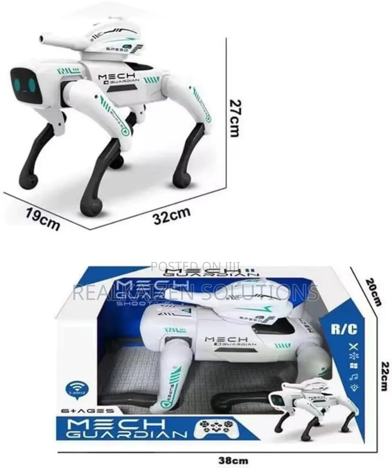 Mech Guardian 2-in-1 Smart Ai Programmable Rc Robot Toy