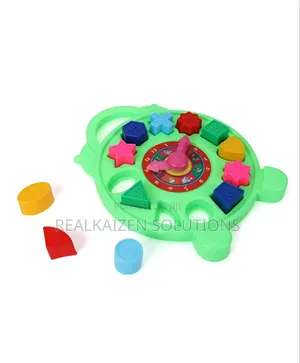 Educational 3 in 1 Puzzle Clock Shapes for Kids to Learn