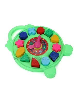 Educational 3 in 1 Puzzle Clock Shapes for Kids to Learn