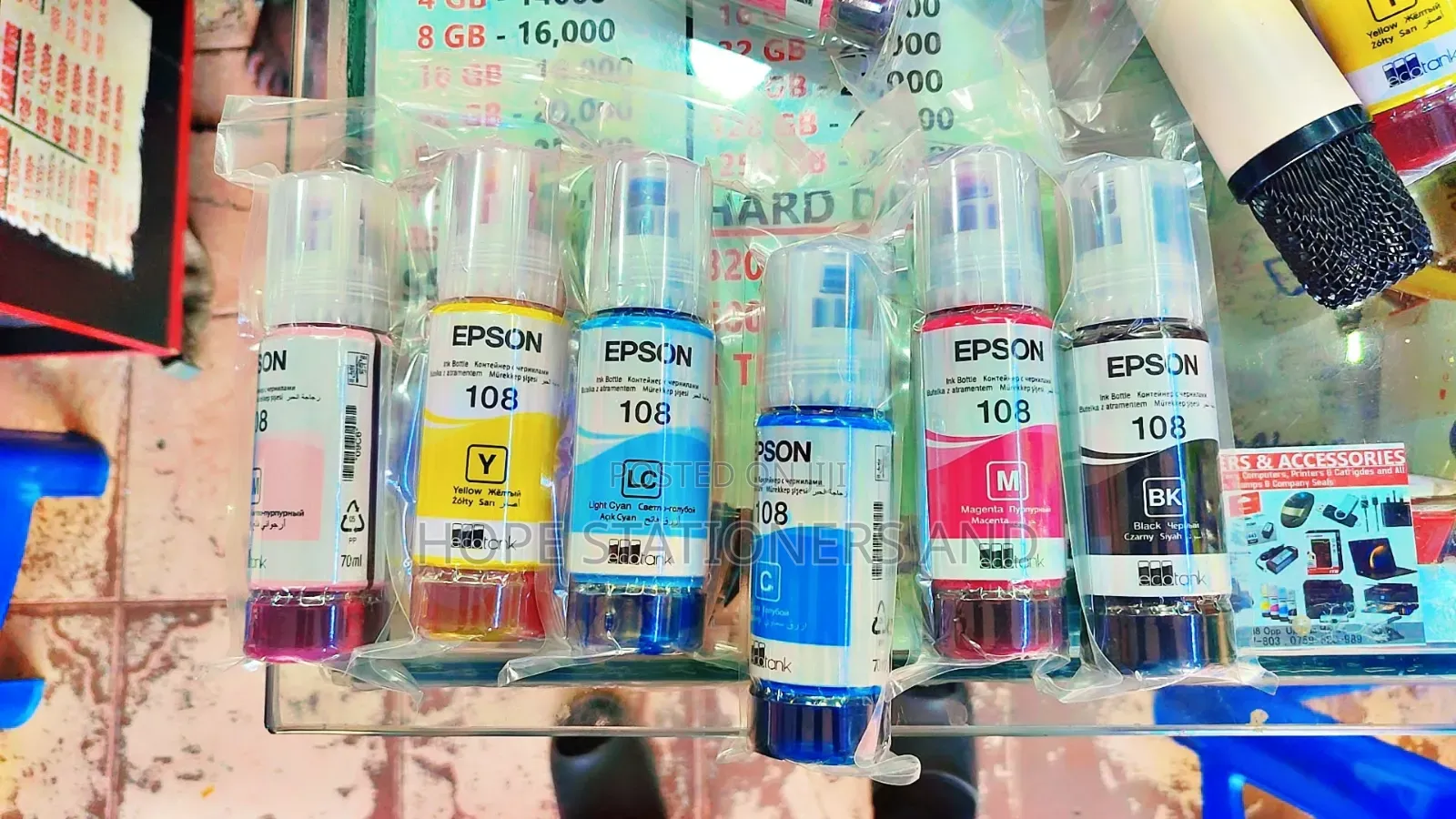 Epson 108 Ink - Unpacked (Original )