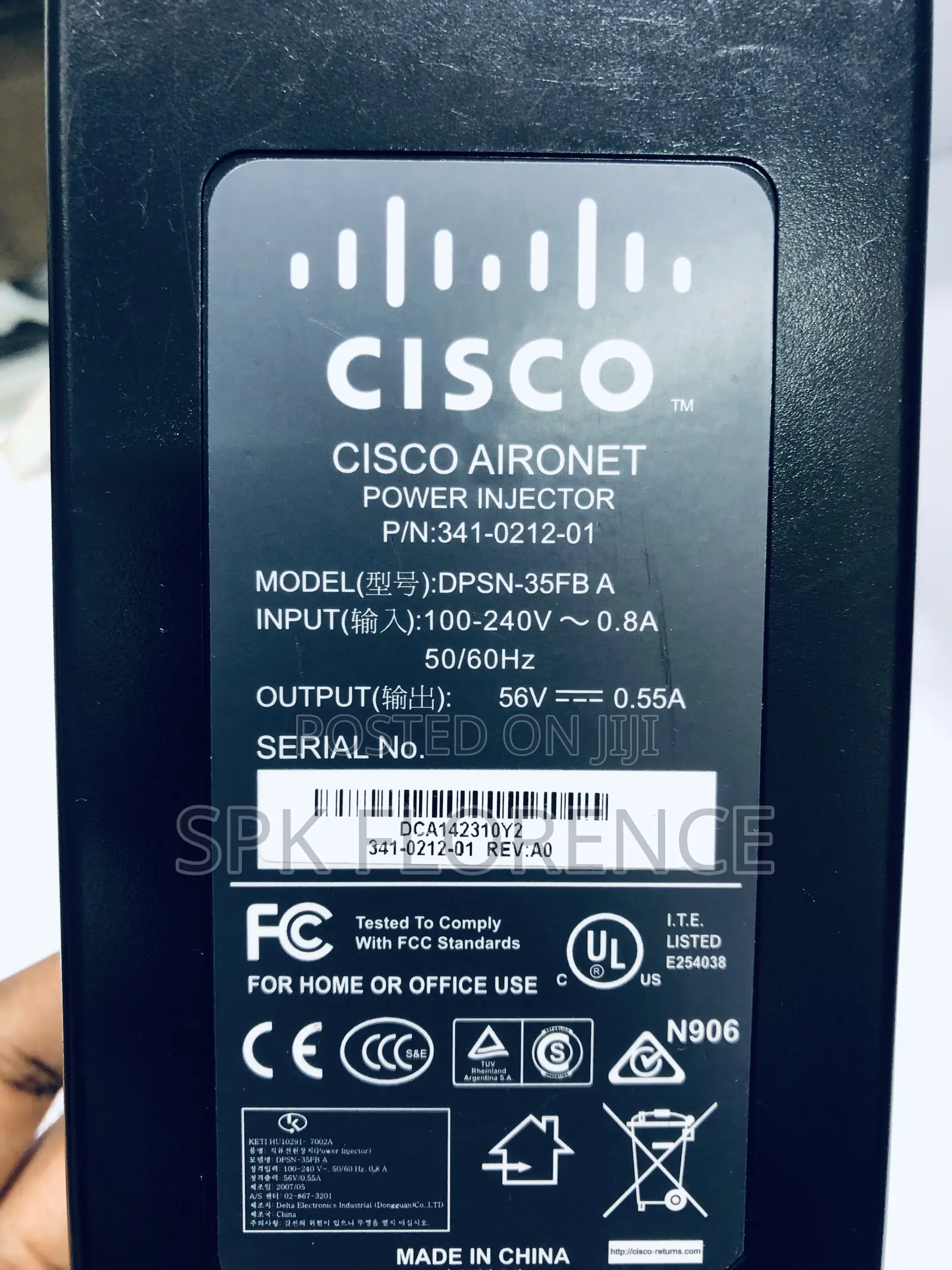 Cisco Power Injector 56v -0.55a