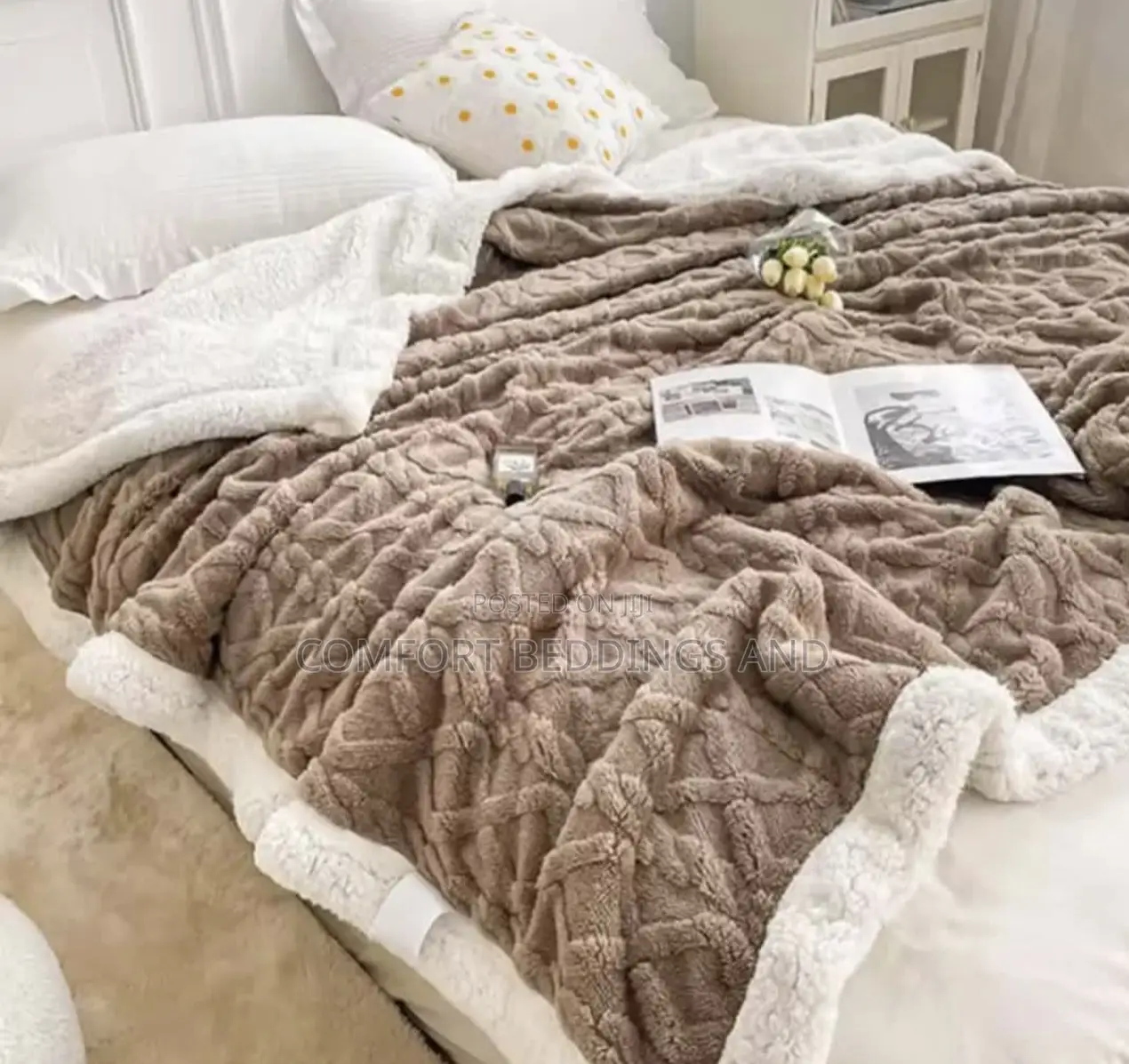 Soft Fleece Blanket Brown