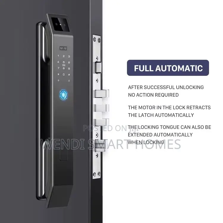 3d Face Id, Camera Fingerprint, Card, Password Tuya Smart Lock