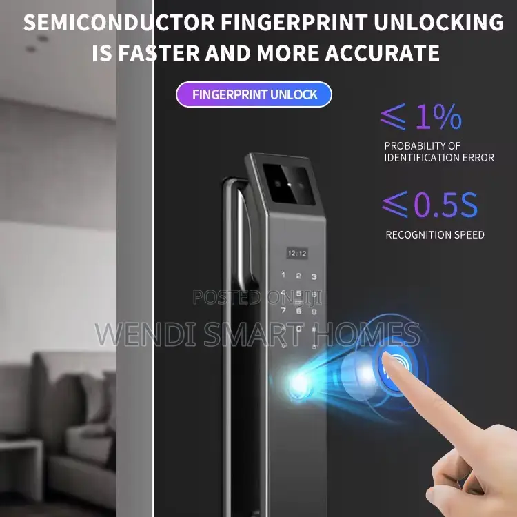 3d Face Id, Camera Fingerprint, Card, Password Tuya Smart Lock
