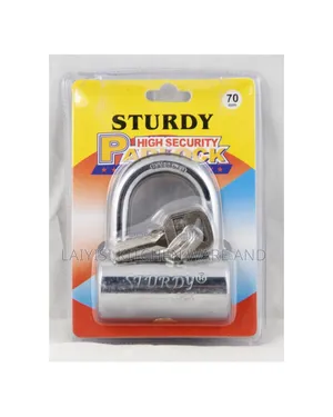 Padlocksiron Body Lock With Brass Cylinder,And Three Security Keys