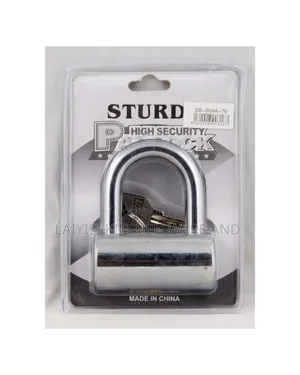 Padlocksiron Body Lock With Brass Cylinder,And Three Security Keys