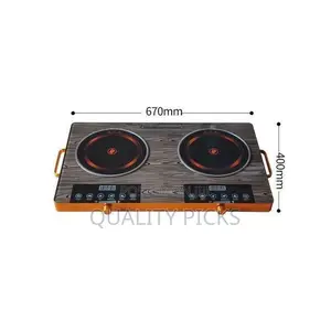 Multi-Desk Plugged Hot Plate 1h 2 Burner Electric