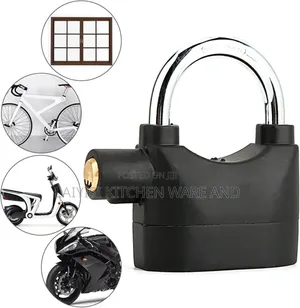 Heavy-Duty Alarm Padlock With Built-in Siren for Enhanced Security