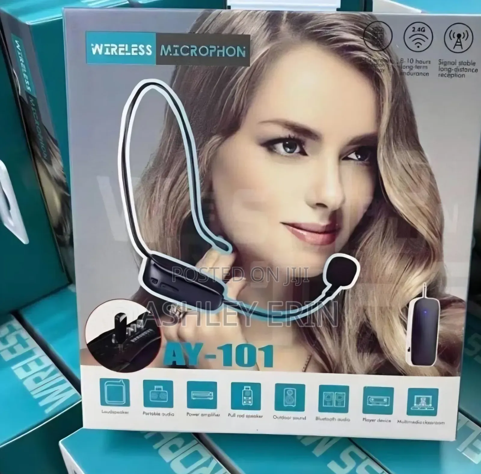 Rechargeable Wireless Headset Microphone