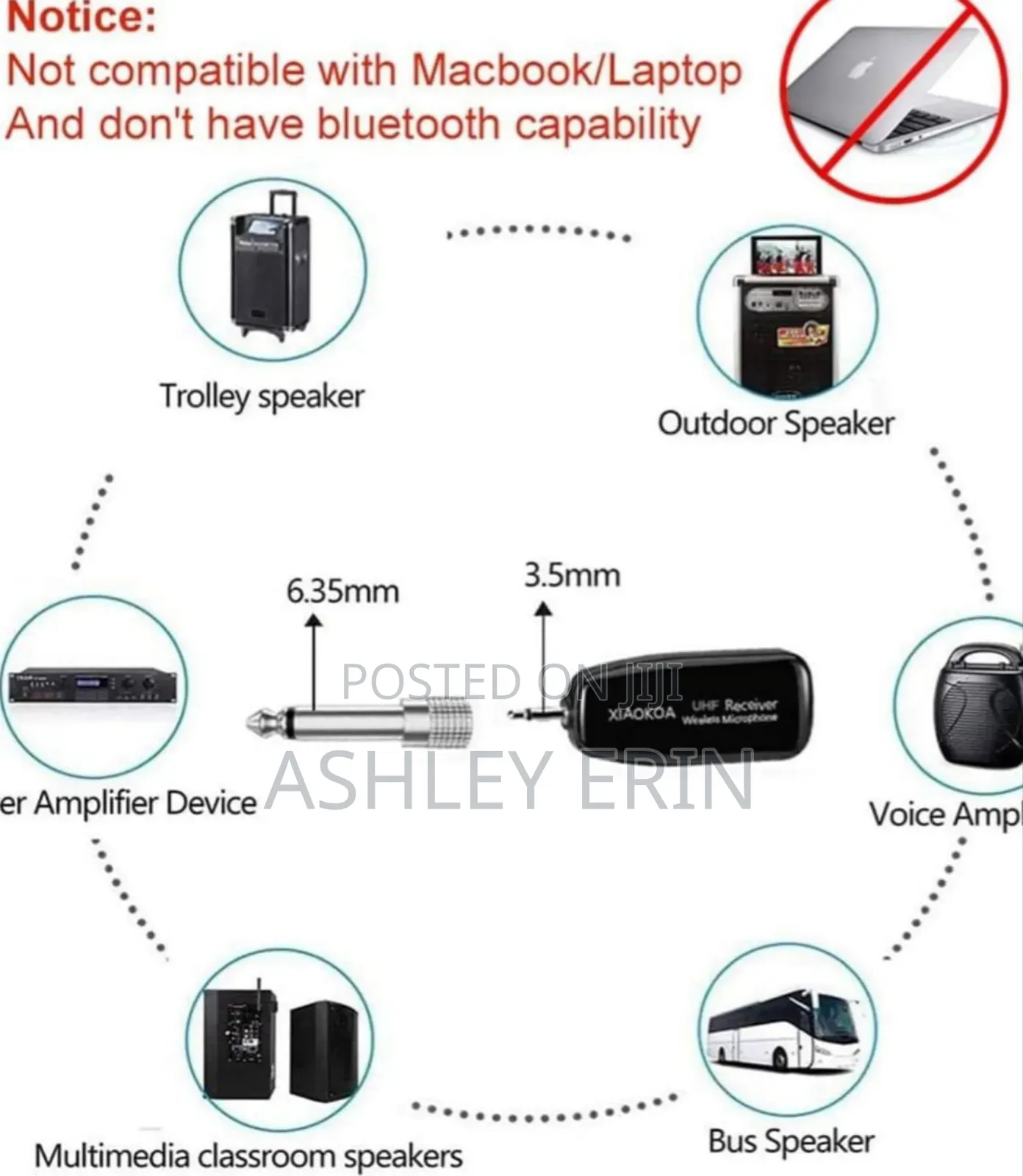 Rechargeable Wireless Headset Microphone