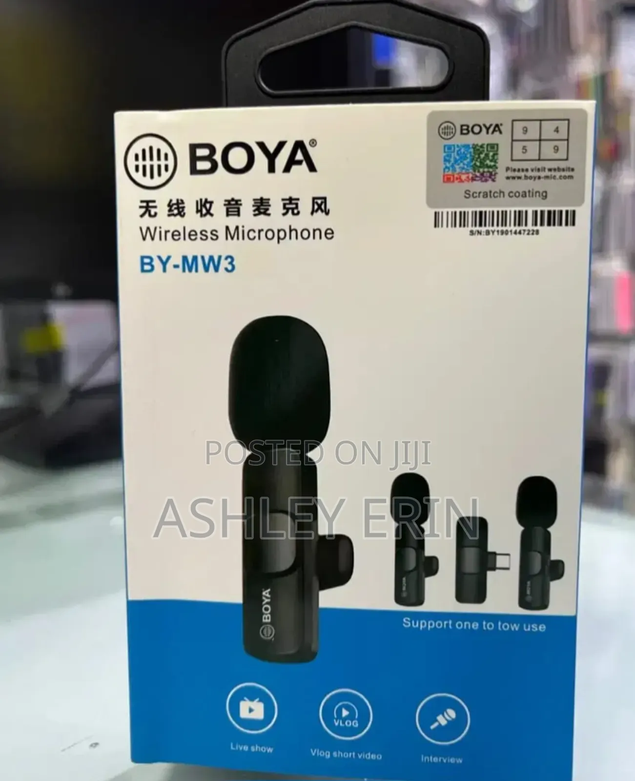 Boya by-Mw3 Wireless Microphone System.