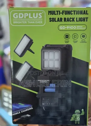Dplus Gd-9100 Multi-Functional Solar Rack Light.