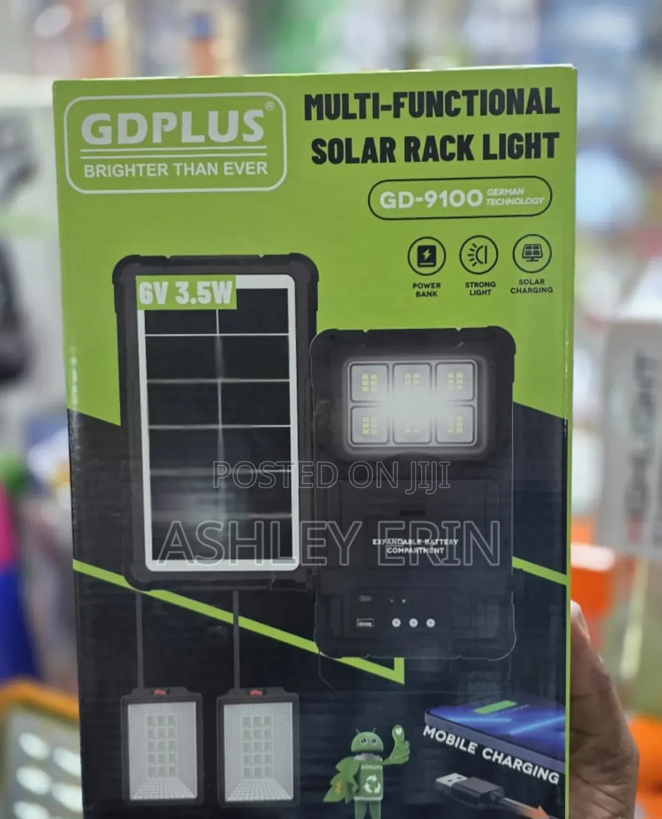 Dplus Gd-9100 Multi-Functional Solar Rack Light.